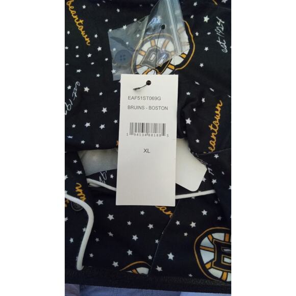 Boston Bruins Wear by Erin Andrews LS Shirt & Pant Sleep Set Women's XL - Picture 8 of 9
